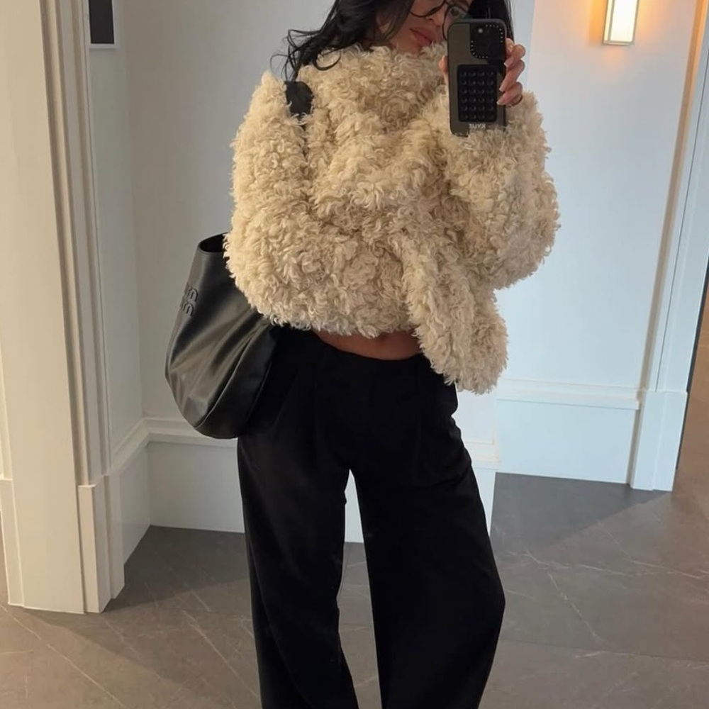 Shaggy Faux Fur Pullover